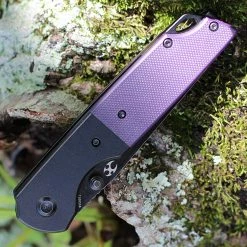 Kansept Warrior Folder - Purple G10 (3.47" D2 Blk SW) T1005S6 -Knives Sales KT1005S6 76036.1660076752