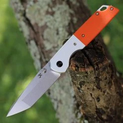 Kansept Warrior Folder - Orange G10 (3.47" D2 Stonewash) T1005T3