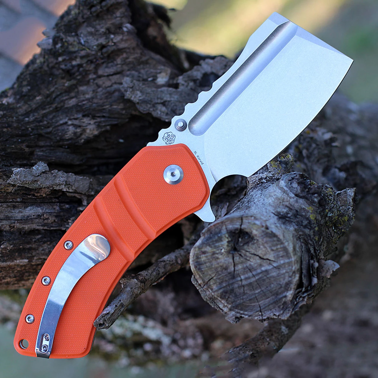 Kansept XL Korvid Flipper - Orange G10 (3.5" Satin 154CM) T1030A6 4 Kansept XL Korvid Flipper - Orange G10 (3.5" Satin 154CM) T1030A6 - Image 2