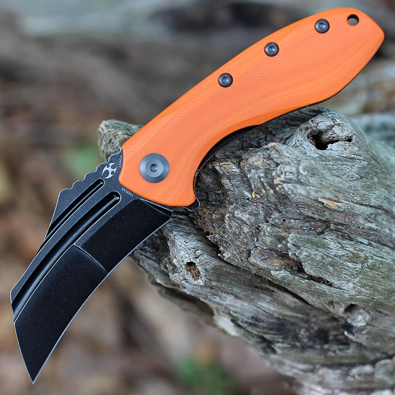 Kansept KTC3 Flipper- Orange G10 (3.56" 154CM) T1031A4 3 Kansept KTC3 Flipper- Orange G10 (3.56" 154CM) T1031A4