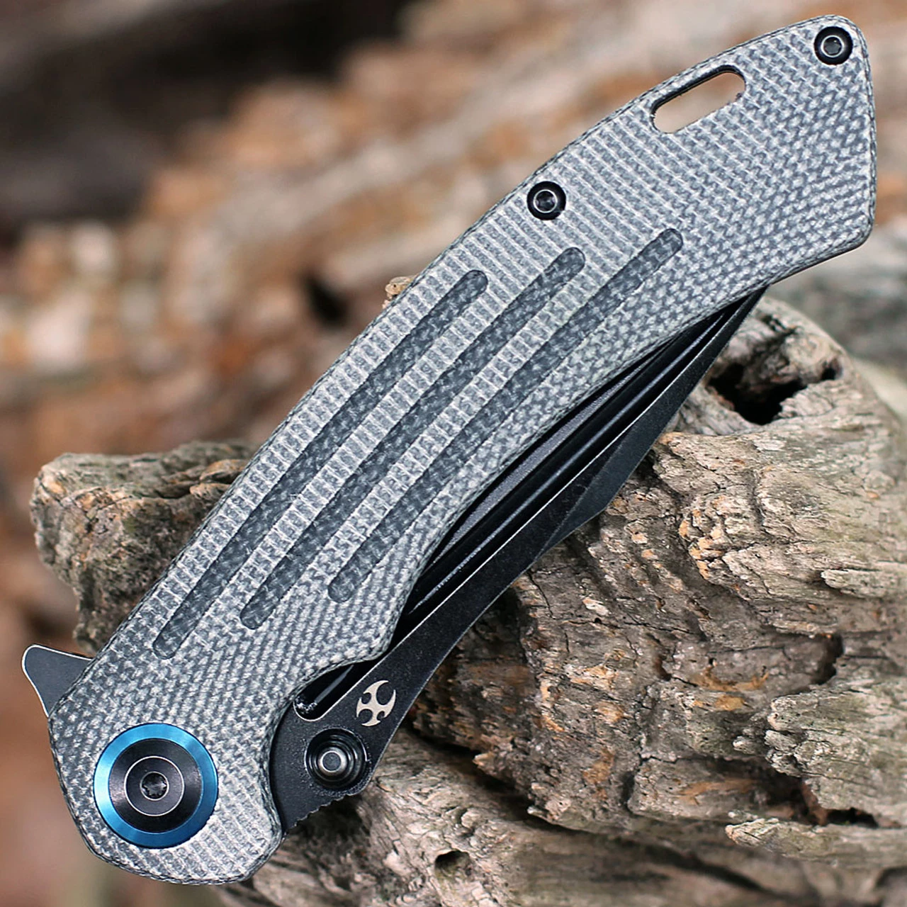 Kansept Pretatout Flipper Black Micarta (3.6" 154 CM) T1032A2 5 Kansept Pretatout Flipper Black Micarta (3.6" 154 CM) T1032A2 - Image 3