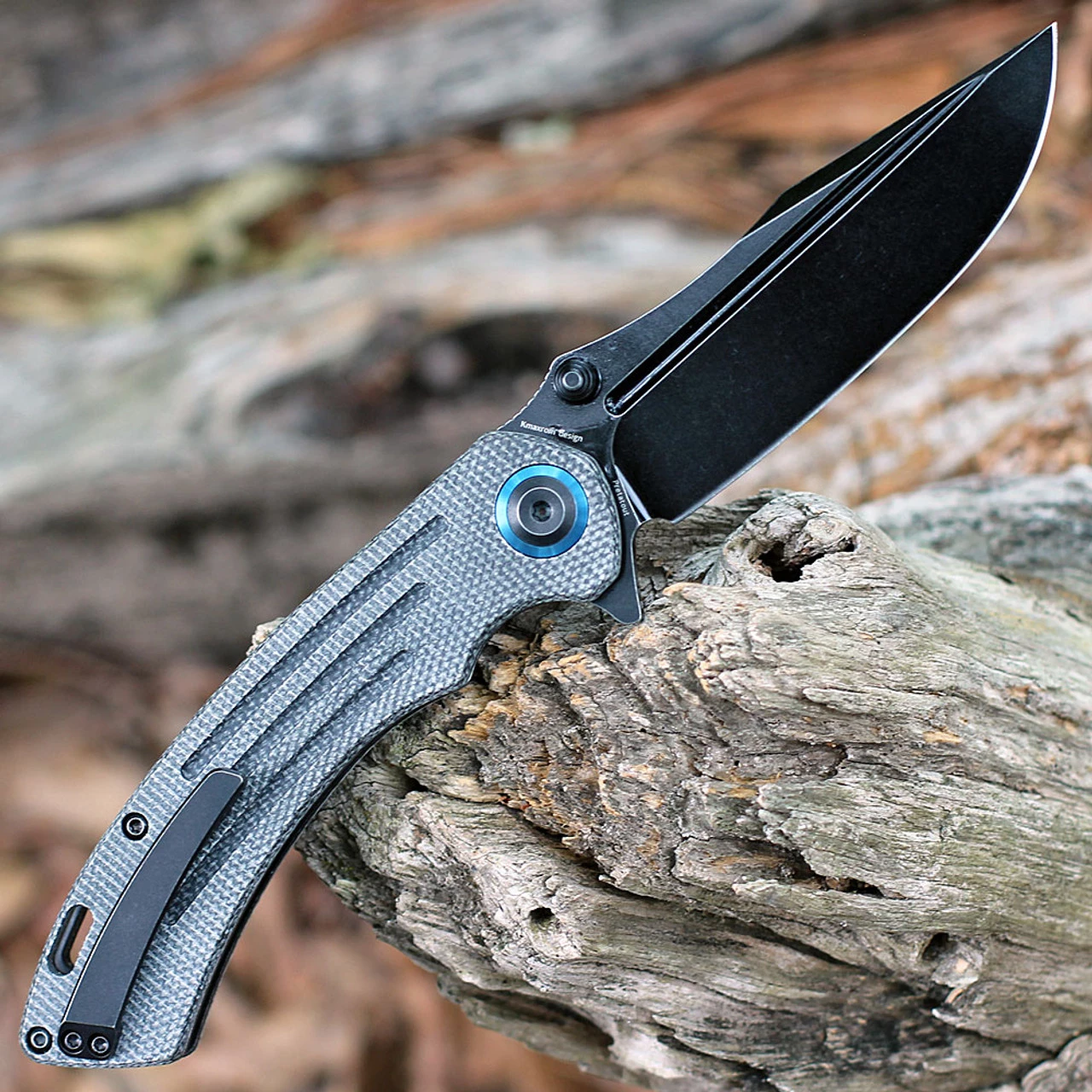 Kansept Pretatout Flipper Black Micarta (3.6" 154 CM) T1032A2 4 Kansept Pretatout Flipper Black Micarta (3.6" 154 CM) T1032A2 - Image 2