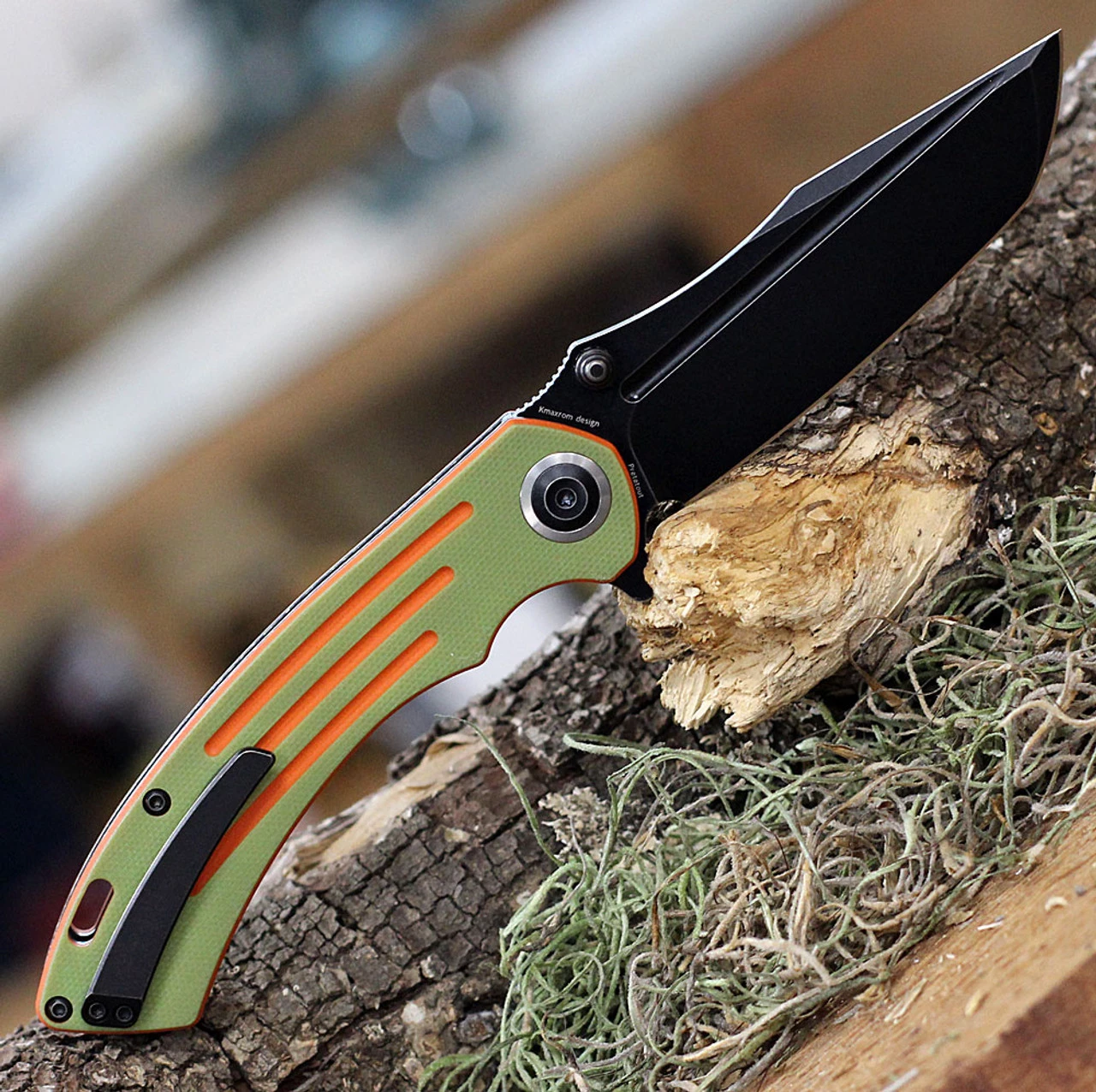 Kansept Pretatout - Lime /Orange G10 (3.6" 154CM Blk SW) T1032T2 4 Kansept Pretatout - Lime /Orange G10 (3.6" 154CM Blk SW) T1032T2 - Image 2