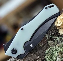 Kansept MINI Hellx Jade G10 /Blk (3.2" D2 Blk SW) T2008A4 -Knives Sales KT2008A4.3 09633.1653491205