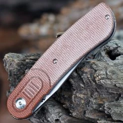 Kansept Reverie Front Flipper Brown Micarta (3.13" 154CM) T2025A6 -Knives Sales KT2025A6.2 65703.1651585567