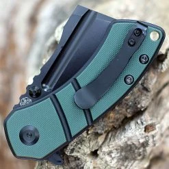Kansept Korvid M Flipper - Green G10 (2.45" Blk 154CM) T2030A1 -Knives Sales KT2030A1.3 19651.1656526919