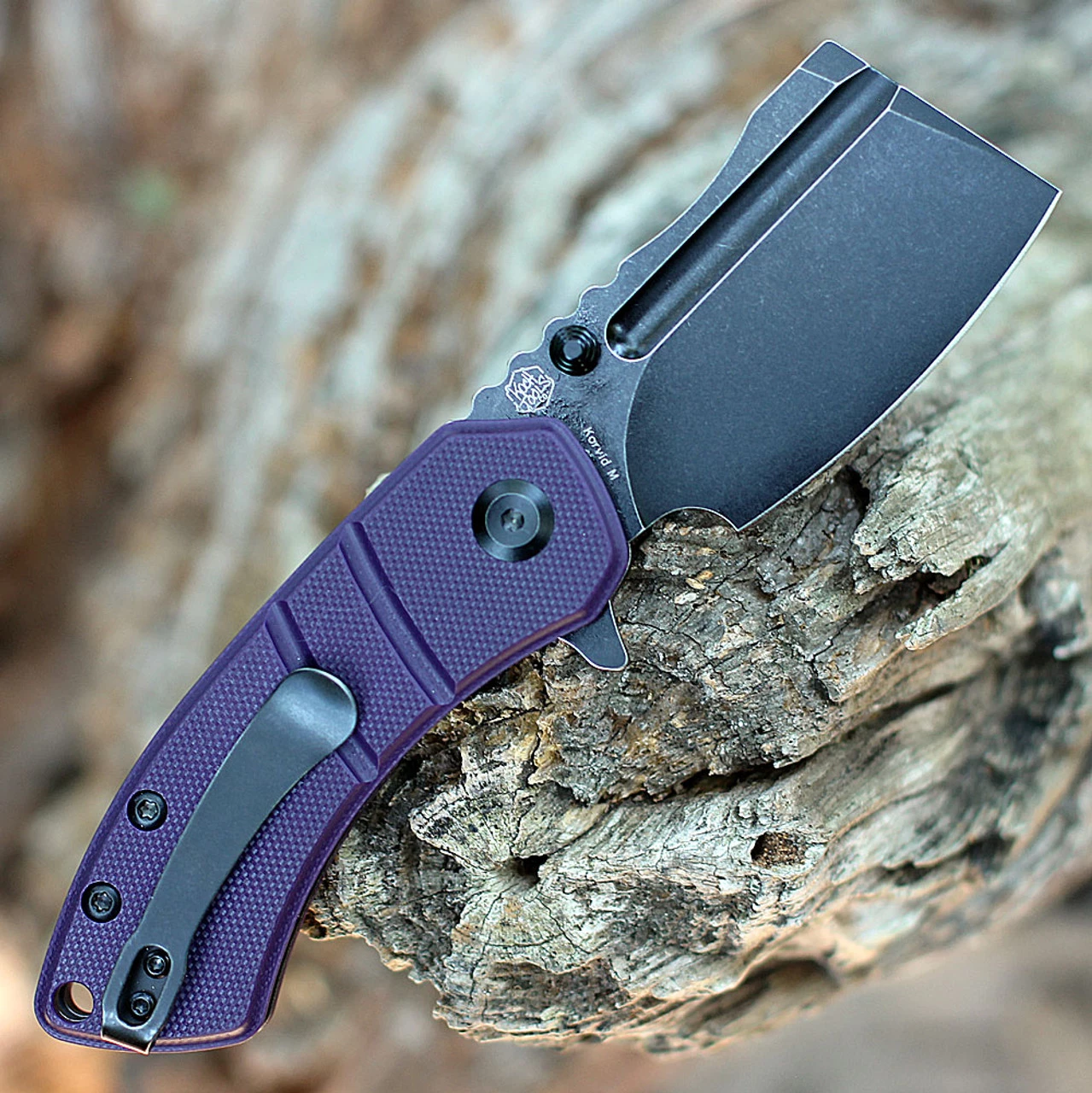 Kansept Korvid M Flipper - Purple G10 (2.45" Blk 154CM) T2030A3 4 Kansept Korvid M Flipper - Purple G10 (2.45" Blk 154CM) T2030A3 - Image 2