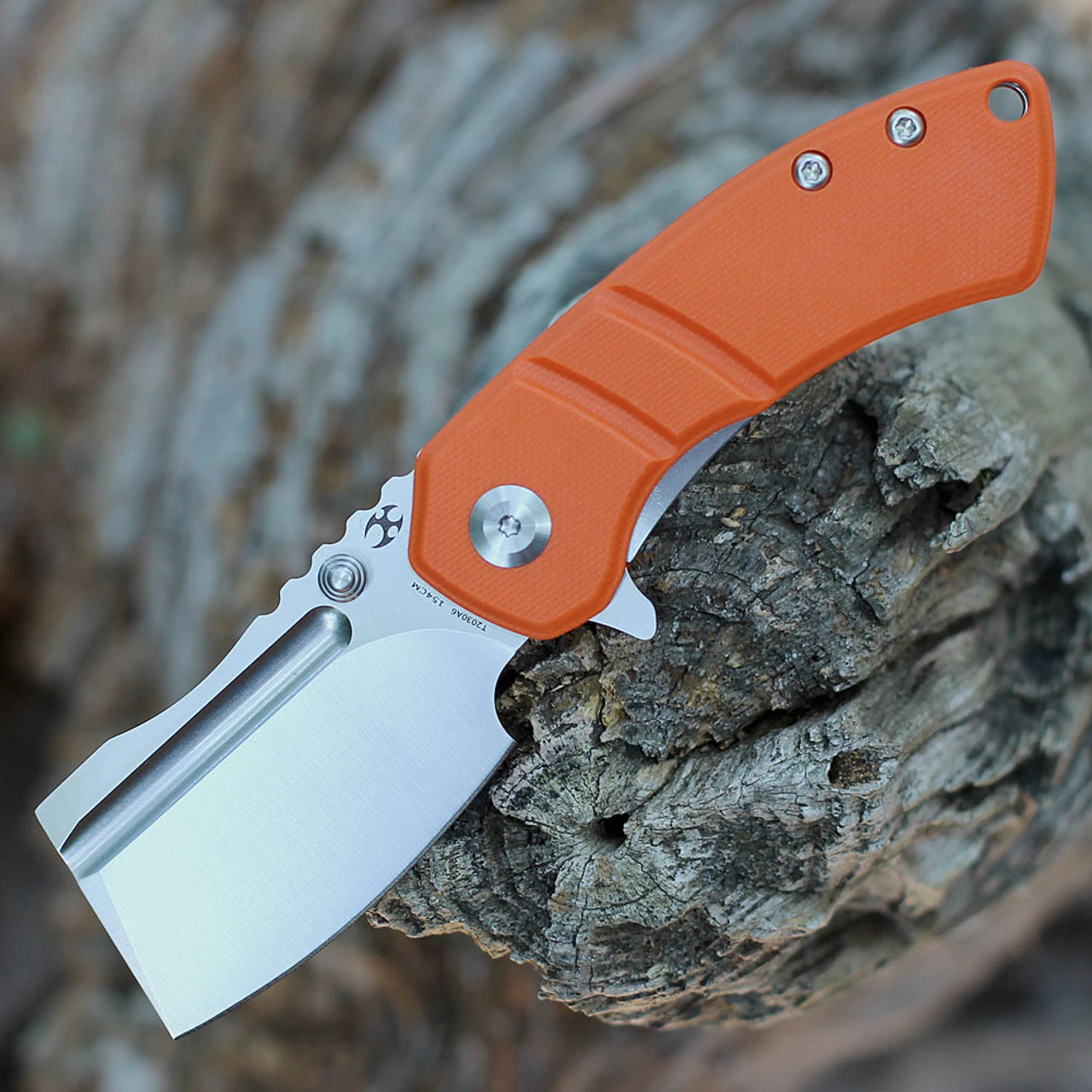 Kansept Korvid M Flipper - Orange G10 (2.45" Satin 154CM) T2030A6 3 Kansept Korvid M Flipper - Orange G10 (2.45" Satin 154CM) T2030A6