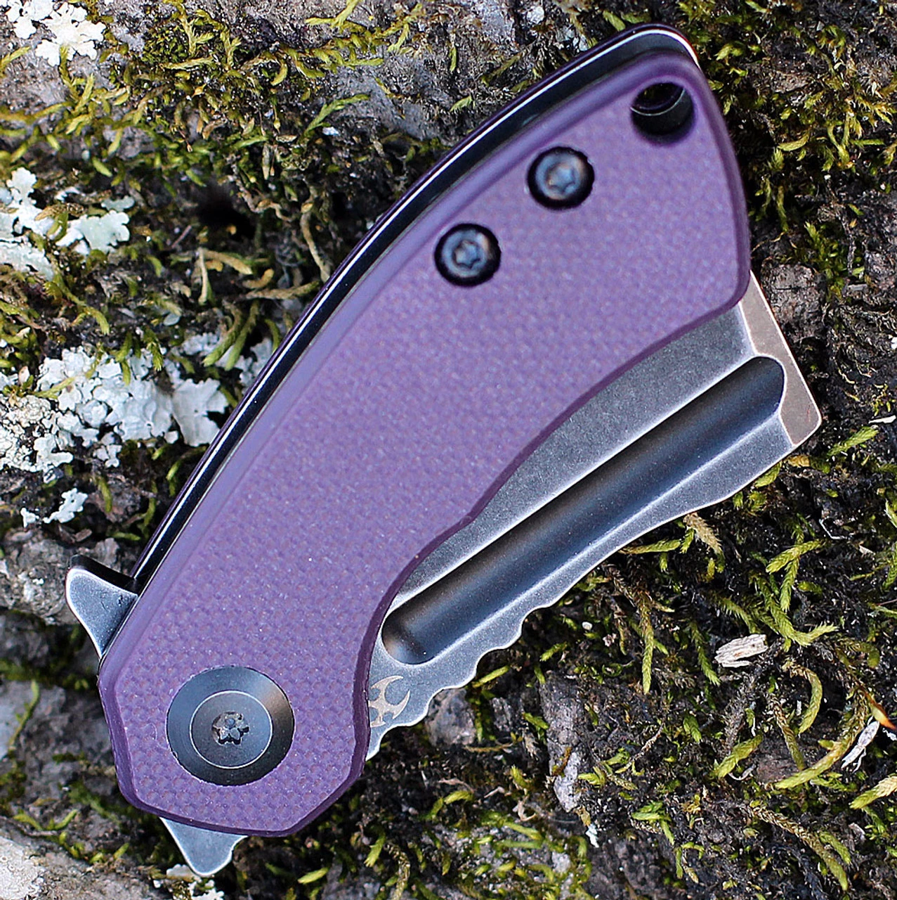 Kansept MINI Korvid - Purple G10 (1.5" 154CM Blk SW Cleaver) T3030A3 6 Kansept MINI Korvid - Purple G10 (1.5" 154CM Blk SW Cleaver) T3030A3 - Image 4
