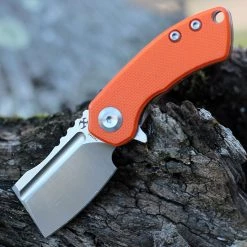 Kansept MINI Korvid - Orange G10 (1.5" 154CM Satin Cleaver) T3030A6