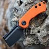 Kansept MINI Korvid - Orange G10 (1.5" 154CM Blk Cleaver) T3030A7 -Knives Sales KT3030A7.1 94262.1653318582