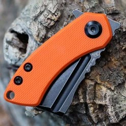 Kansept MINI Korvid - Orange G10 (1.5" 154CM Blk Cleaver) T3030A7 -Knives Sales KT3030A7.3 60230.1653318582