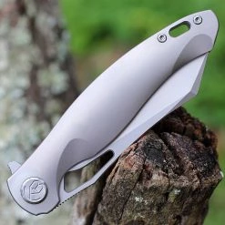 Kubey Knife Drake -Titanium (3.9” Sandblast CPM-S90V) KU246A -Knives Sales KUB246.3 09098.1639501094