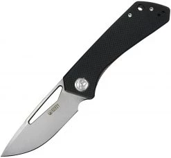 Kubey Front Flipper - Blk G10 (3.3" D2 Drop Point Bead Blast) KU331A