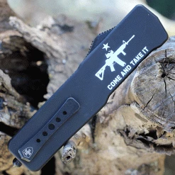 Templar Premium Lightweight Large OTF -Alum. Blk CATI (3.55" D2 Blk Tanto) LA-AR15-22-1 -Knives Sales LAAR 31646.1635171593