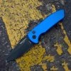 Pro-Tech Short Blade Rockeye (SBR) Automatic Blue Alum. (2.5" S35VN Blk) LG403-BLUE -Knives Sales LG403 BLUE 95605.1640105967