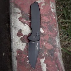 Pro-Tech Short Blade Rockeye (SBR) LEFT Automatic - Blk Alum (2.5" S35VN Blk) LG403-LH
