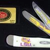 Case LSU19-CATSB Trapper Gift Set, LSU Smooth Natural Bone Handle (6254 SS) -Knives Sales LSU19 CATSB.1 62800.1581526709