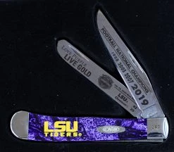 Case LSU19-CATTP Trapper Gift Set, LSU Purple Corelon Handle (9254 SS)