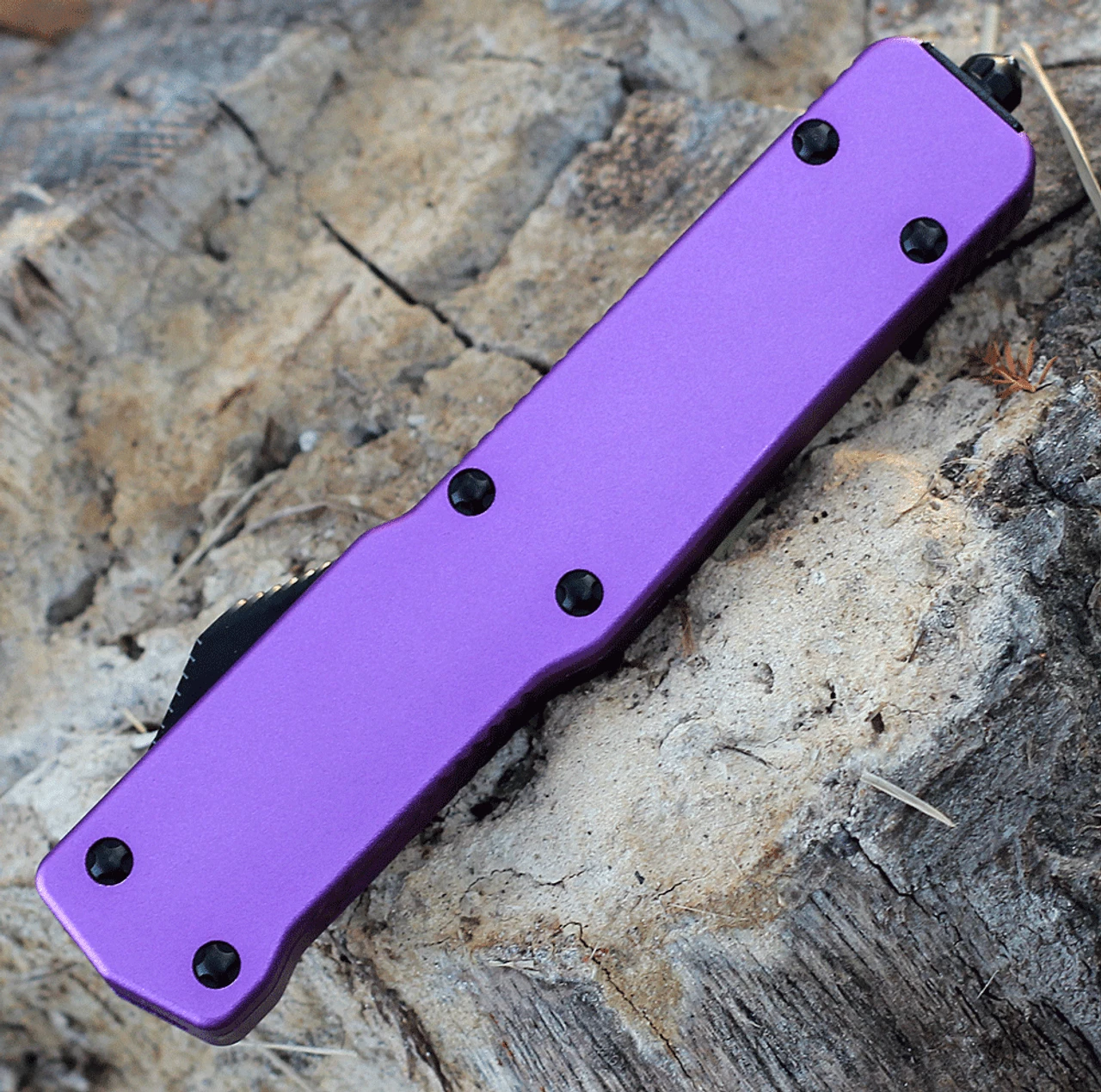Templar Premium Lightweight Slim OTF -Alum. Purple (3.25" D2 Blk Drop Point) MA-AP-32-1 5 Templar Premium Lightweight Slim OTF -Alum. Purple (3.25" D2 Blk Drop Point) MA-AP-32-1 - Image 4
