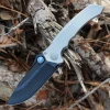 Maxace Sandstorm V2 - Smooth Gray Ti (4.25" M390 Black) MCS02 -Knives Sales MAXMCS202.1 37733.1629315811