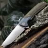 Maxace Goliath 2.0 - Micarta /Blue SW Bolster (4" Satin) MGL202 -Knives Sales MAXMGL202.1 36170.1619459534