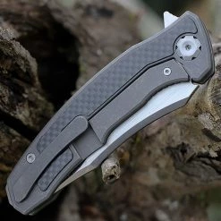 Maxace Halictus 2.0 Framelock CF /Ti (3.9" M390 Satin) MHLT202 -Knives Sales MAXMHLT202.2 75478.1654792647