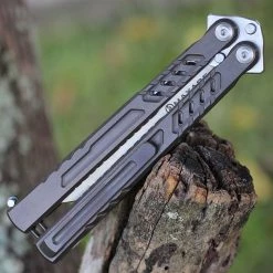 Maxace Pelican-M Balisong Ti SW (3.54" M390 Satin) MCPM03 -Knives Sales MCPM03.1 88843.1659020730