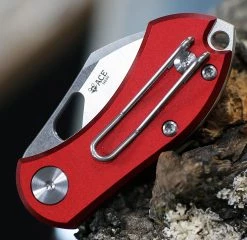 GiantMouse ACE Nibbler Red Aluminum Folding (2" N690 )-NIBBLER-ALU-RED -Knives Sales NIBBLER ALU RED.3 97314.1661369306