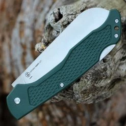 Ontario Camp Plus Folders Bread Knife - Dark Green GFN (4.25" Serrated Bread Blade) 4310 -Knives Sales ON4310.2 62077.1652112214