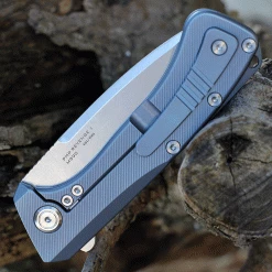 PMP Knives Revenge II - Blue Titanium (3.74" M390 Satin) PMP011 -Knives Sales PMP011.2 49370.1630512211