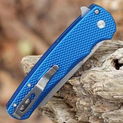 Pro-Tech Malibu "Blade Show Texas" Blue Textured (3.3" SW Reverse Tanto) 5205-BLUE -Knives Sales PT5205 BLUE.1 58264.1647962324