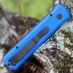 Pro-Tech Godson Automatic Blue Alum (3.1" 154CM DLC Blk) 721-BLUE -Knives Sales PT721 BLUE.2 54283.1643745156