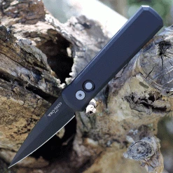 Pro-Tech Godson Automatic Black Alum (3.1" 154CM Blk) 721