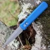 Pro-Tech Godfather Automatic - Blue Alum (4" 154CM Blasted) 920-BLUE -Knives Sales PT920 BLUE.1 68563.1643745939