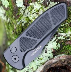 Pro-Tech SBR Automatic Blk Textured (2.5" CPM-S35VN Blk) LG407 -Knives Sales PTLG407.2 34541.1661367619