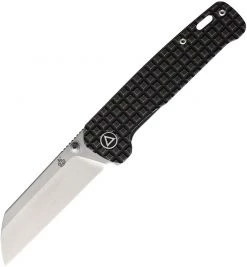 QSP Penguin Frame Lock - Blk Frag Ti (3" 154CM SW) QS130-NFRG