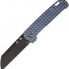 QSP Penguin Frame Lock - Blue Sculpted Ti (3" 154CM Blk SW) QS130-SFRG -Knives Sales QS130SFRG 31598.1648147919