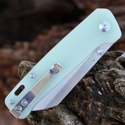 QSP Penguin - Jade G-10 (3" D2 Two-Tone Satin) QS130-V -Knives Sales QS130V.3 77552.1647456095