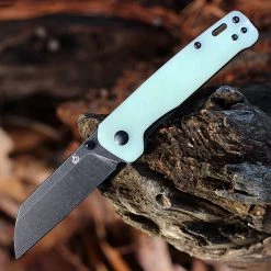 QSP Penguin - Jade G-10 (3" D2 Blk Stonewashed) QS130-W