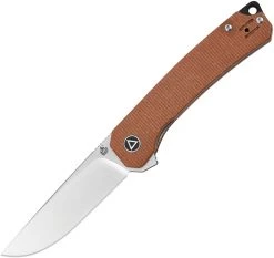 QSP Osprey - Brown Micarta (3.25"14C28N Satin) QS139-A
