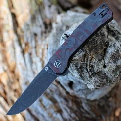 QSP Osprey - G10/CF Red (3.25"14C28N Black) QS139-F2