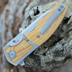 Reate MINI Crossroads Frame Lock - Natural Micarta / Ti (3.3" M390 Satin) -Knives Sales REA109.2 34971.1658868634