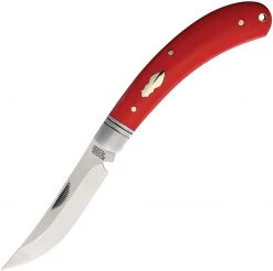 Rough Ryder Large Bow Trapper - Red Micarta (3" 440A Satin) RR2455