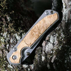 Chris Reeve Small Sebenza 31 Box Elder Burl Inlay (2.99" S45VN SW Drop Point) -S31-1108 (DOB-3/24/22) -Knives Sales S31 1108.3 58495.1624993357