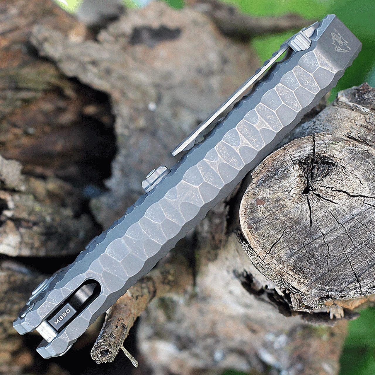 Maxace Knives Sandstorm Gray Integral Ti (4.25" M390 Black) MCS201 7 Maxace Knives Sandstorm Gray Integral Ti (4.25" M390 Black) MCS201 - Image 5