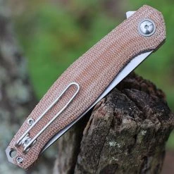 GiantMouse Ace Sonoma V2 - Natural Micarta (3.4" Elmax Stonewash) -Knives Sales Sonoma V2 GRN Micarta.3 59664.1639672198