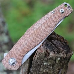 GiantMouse Ace Sonoma V2 - Natural Micarta (3.4" Elmax Stonewash) -Knives Sales Sonoma V2 GRN Micarta.4 55412.1639672198