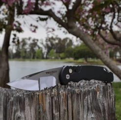 Pro-Tech TR-5 Custom Automatic Blk Alum (3.25" Mirror Compound) T5450 -Knives Sales T5450 3 21434.1643813791