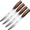 Tuo Cutlery Fiery Phoenix Four Piece Steak Set - Brown Wood (5" Serrated SS) -Knives Sales TC0723 94051.1643315275